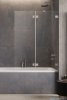 Radaway Essenza Pro Brushed Nickel Pnd II parawan nawannowy 130cm prawy szczotkowany nikiel 10102130-91-01R